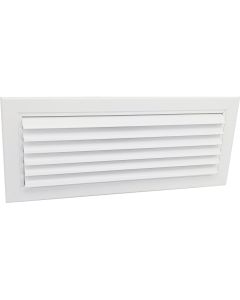 Grille diffusion lames courbées blanc pur