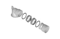 Adaptateur coudé simple (ø90mm) pour bouche ø80mm