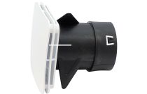 Bouche fixe carrée plastique