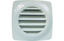 Grille plastique blanche à encastrer diamètre 125 mm