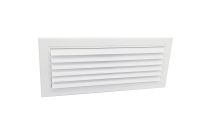 Grille diffusion lames courbées blanc pur