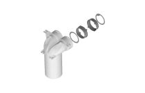Kit adaptateur coudé simple pour sanitaire.