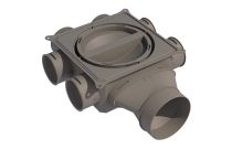 Plénum pour insufflation ou extraction 6 piquages