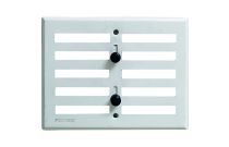 Grille aluminium obturable blanche brochable