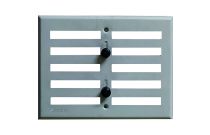 Grille aluminium obturable argent brochable