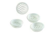 Grille plastique blanche encastrée diamètre 32 mm